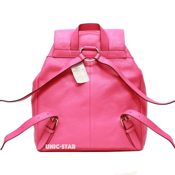 COPY - Coach  Billie in Pebble Leather Backpack- Bright Fuchsia main image 4